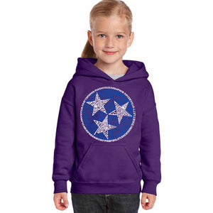 Tennessee Tristar - Girl's Word Art Hooded Sweatshirt