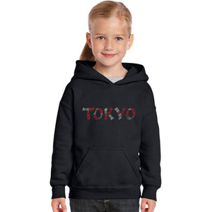 THE NEIGHBORHOODS OF TOKYO - Girl's Word Art Hooded Sweatshirt