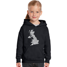 Load image into Gallery viewer, GOD SAVE THE QUEEN - Girl&#39;s Word Art Hooded Sweatshirt