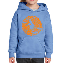 Load image into Gallery viewer, Spooky Witch  - Girl&#39;s Word Art Hooded Sweatshirt