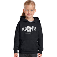 Load image into Gallery viewer, ALOHA - Girl&#39;s Word Art Hooded Sweatshirt