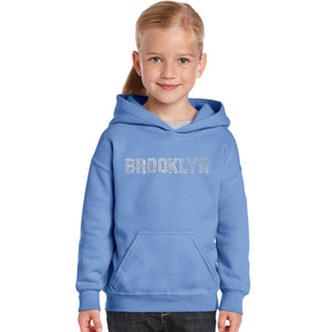 BROOKLYN NEIGHBORHOODS - Girl's Word Art Hooded Sweatshirt