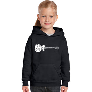 Don't Stop Believin' - Girl's Word Art Hooded Sweatshirt