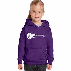 Don't Stop Believin' - Girl's Word Art Hooded Sweatshirt