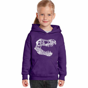 TREX - Girl's Word Art Hooded Sweatshirt