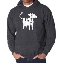 Load image into Gallery viewer, Holy Cow  - Men&#39;s Word Art Hooded Sweatshirt