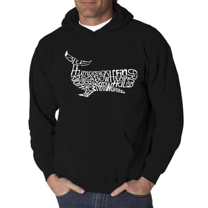 Humpback Whale - Men's Word Art Hooded Sweatshirt