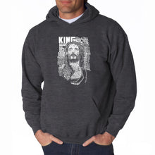 Load image into Gallery viewer, JESUS - Men&#39;s Word Art Hooded Sweatshirt