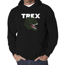 Load image into Gallery viewer, T-Rex Head  - Men&#39;s Word Art Hooded Sweatshirt