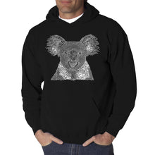 Load image into Gallery viewer, Koala - Men&#39;s Word Art Hooded Sweatshirt