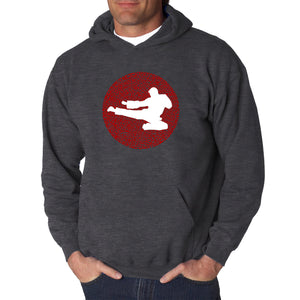Types of Martial Arts - Men's Word Art Hooded Sweatshirt