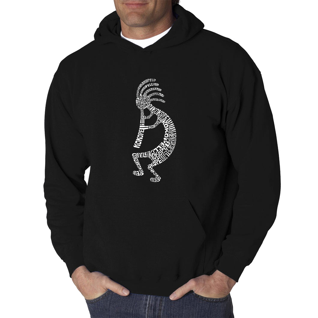 Kokopelli - Men's Word Art Hooded Sweatshirt