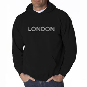 LONDON NEIGHBORHOODS - Men's Word Art Hooded Sweatshirt