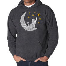 Load image into Gallery viewer, Cat Moon - Men&#39;s Word Art Hooded Sweatshirt