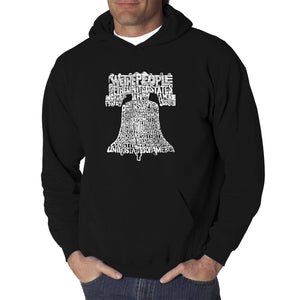 Liberty Bell - Men's Word Art Hooded Sweatshirt