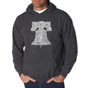 Liberty Bell - Men's Word Art Hooded Sweatshirt