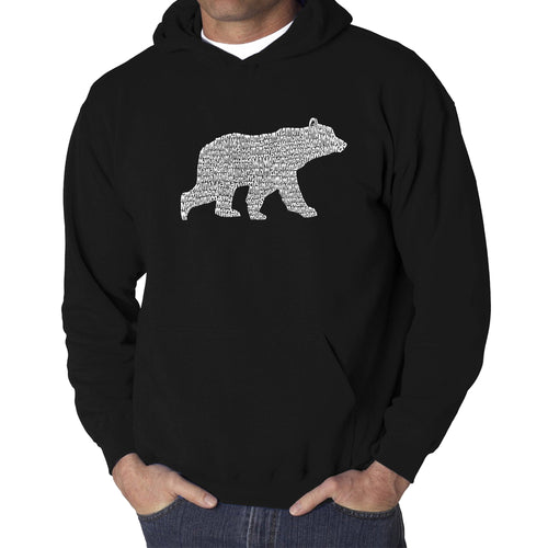 Mama Bear  - Men's Word Art Hooded Sweatshirt