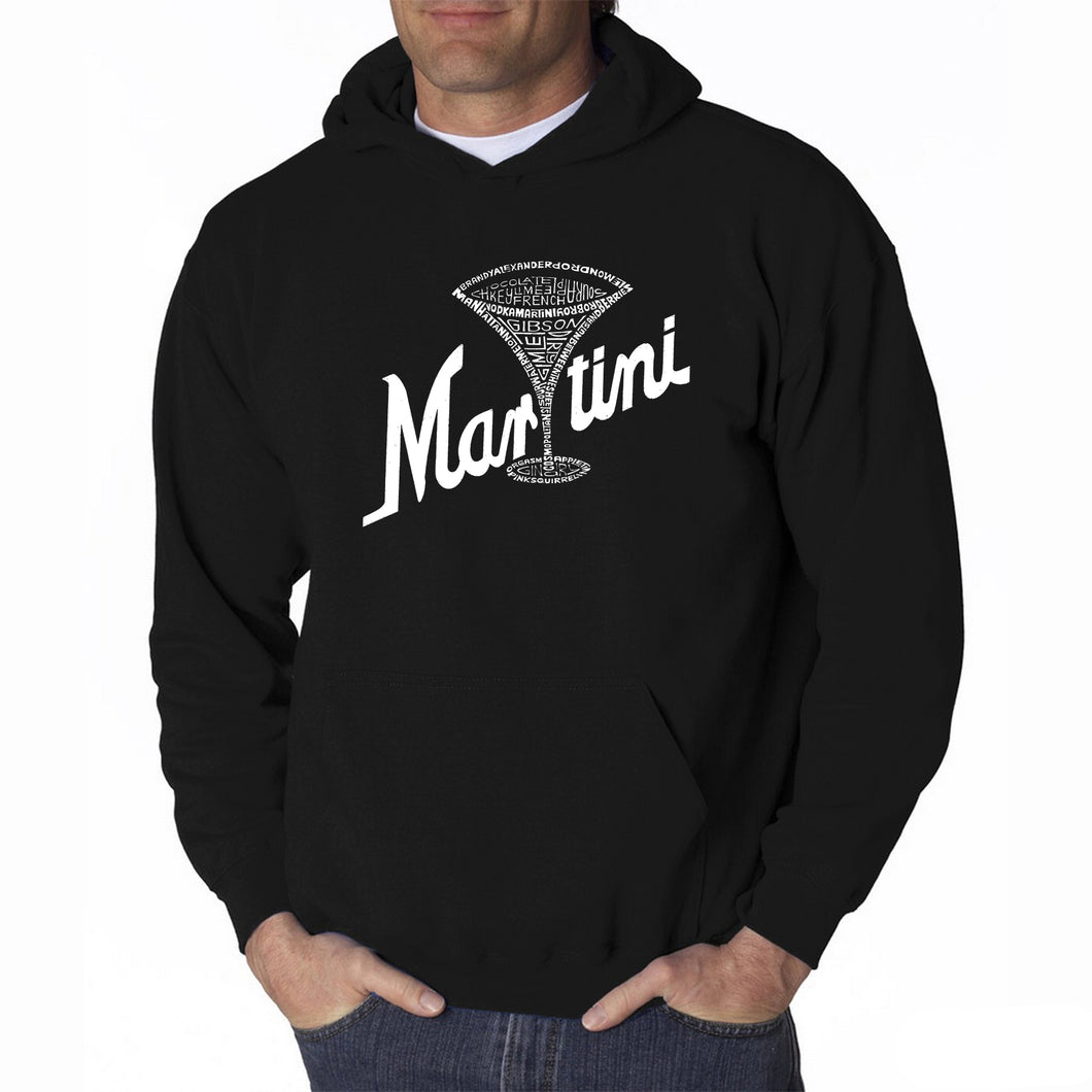 Martini - Men's Word Art Hooded Sweatshirt