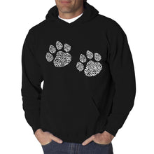 Load image into Gallery viewer, Meow Cat Prints - Men&#39;s Word Art Hooded Sweatshirt