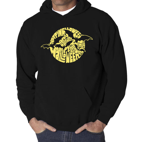Halloween Bats  - Men's Word Art Hooded Sweatshirt