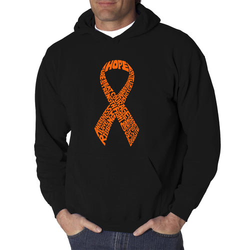 Ms Ribbon - Men's Word Art Hooded Sweatshirt