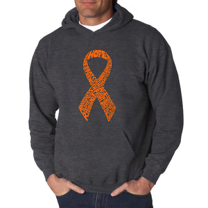 Ms Ribbon - Men's Word Art Hooded Sweatshirt