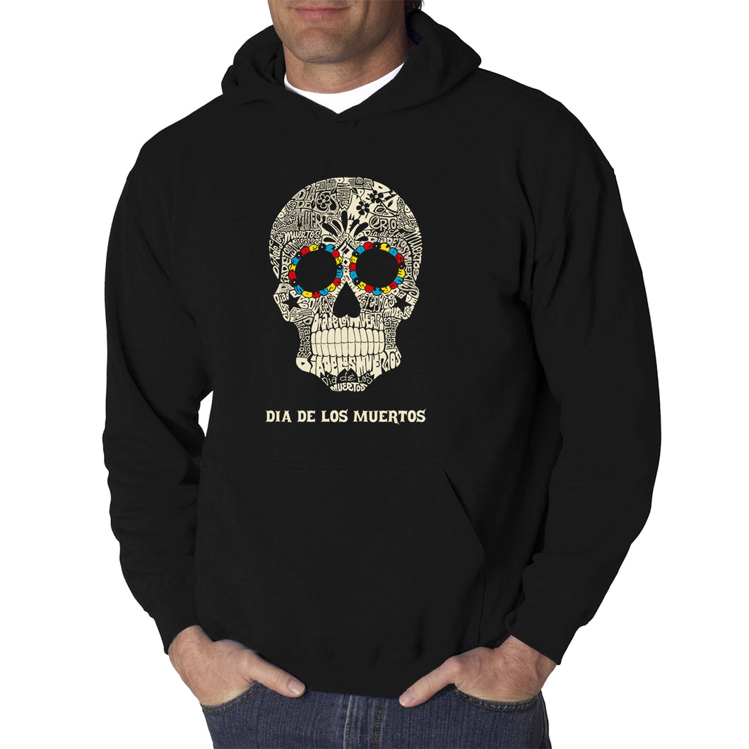 Dia De Los Muertos - Men's Word Art Hooded Sweatshirt