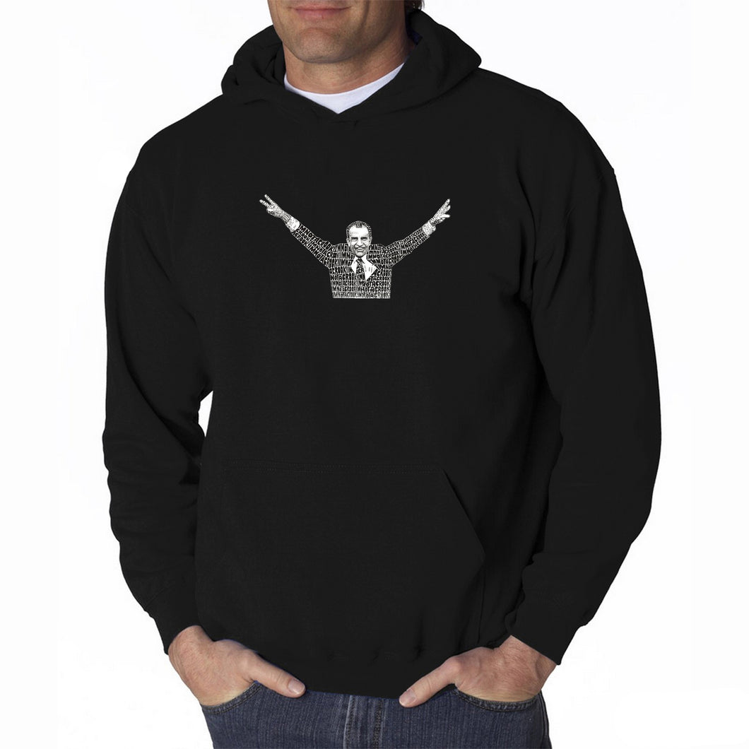 I'M NOT A CROOK - Men's Word Art Hooded Sweatshirt