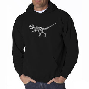 Dinosaur TRex Skeleton - Men's Word Art Hooded Sweatshirt