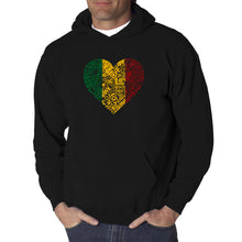 Load image into Gallery viewer, One Love Heart - Men&#39;s Word Art Hooded Sweatshirt