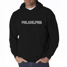 Load image into Gallery viewer, PHILADELPHIA NEIGHBORHOODS - Men&#39;s Word Art Hooded Sweatshirt