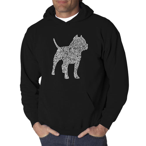 Pitbull - Men's Word Art Hooded Sweatshirt