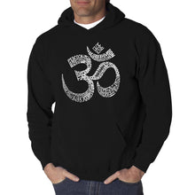 Load image into Gallery viewer, Poses OM - Men&#39;s Word Art Hooded Sweatshirt
