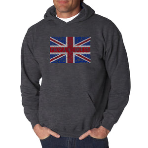 God Save The Queen - Men's Word Art Hooded Sweatshirt