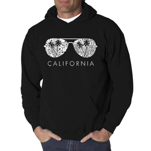 California Shades - Men's Word Art Hooded Sweatshirt