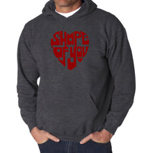 Load image into Gallery viewer, Shape of You  - Men&#39;s Word Art Hooded Sweatshirt