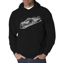 Load image into Gallery viewer, Ski - Men&#39;s Word Art Hooded Sweatshirt
