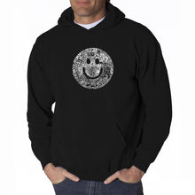 Load image into Gallery viewer, SMILE IN DIFFERENT LANGUAGES - Men&#39;s Word Art Hooded Sweatshirt