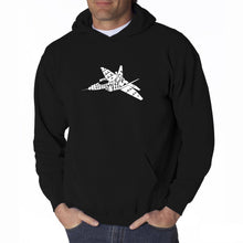 Load image into Gallery viewer, FIGHTER JET NEED FOR SPEED - Men&#39;s Word Art Hooded Sweatshirt