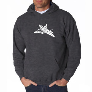 FIGHTER JET NEED FOR SPEED - Men's Word Art Hooded Sweatshirt