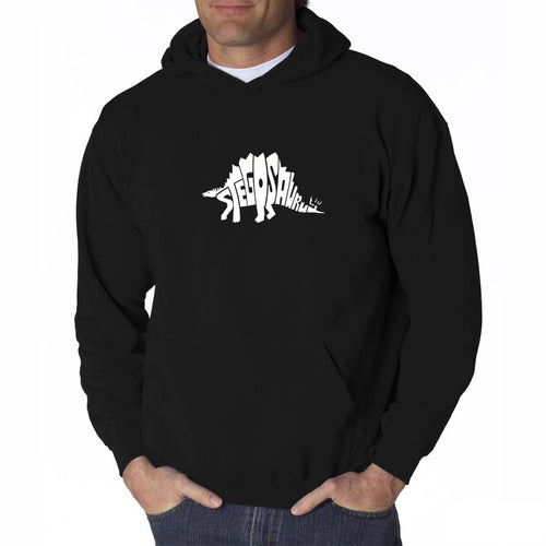 STEGOSAURUS - Men's Word Art Hooded Sweatshirt
