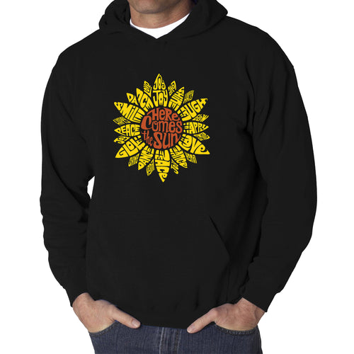 Sunflower  - Men's Word Art Hooded Sweatshirt