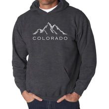 Load image into Gallery viewer, Colorado Ski Towns  - Men&#39;s Word Art Hooded Sweatshirt