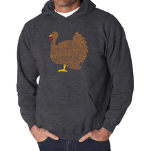 Load image into Gallery viewer, Thanksgiving - Men&#39;s Word Art Hooded Sweatshirt