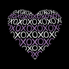 Load image into Gallery viewer, LA Pop Art Boy&#39;s Word Art Hooded Sweatshirt - XOXO Heart