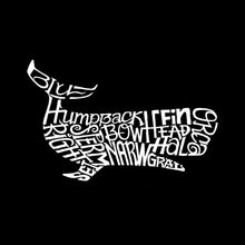 Load image into Gallery viewer, Humpback Whale - Men&#39;s Raglan Baseball Word Art T-Shirt