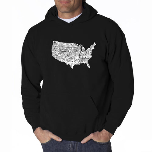 THE STAR SPANGLED BANNER - Men's Word Art Hooded Sweatshirt