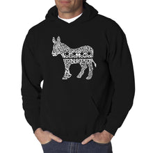 Load image into Gallery viewer, I Vote Democrat - Men&#39;s Word Art Hooded Sweatshirt
