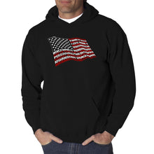 Load image into Gallery viewer, American Wars Tribute Flag - Men&#39;s Word Art Hooded Sweatshirt