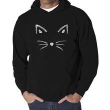 Load image into Gallery viewer, Whiskers  - Men&#39;s Word Art Hooded Sweatshirt